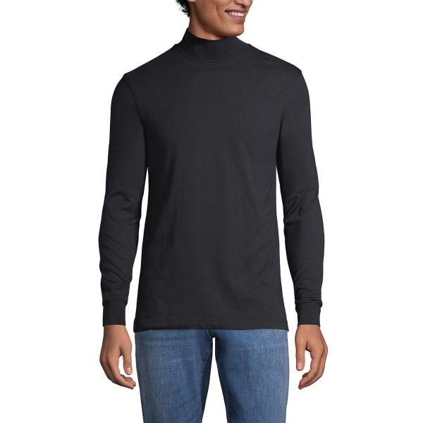 【並行輸入品】Lands' End メンズ スーパーT モックタートルネック US サイズ: Lar...