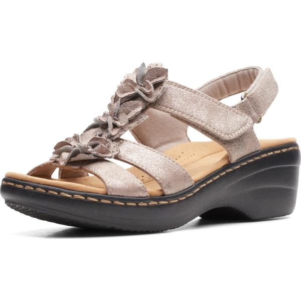 【並行輸入品】Clarks Merliah Sheryl Heeled Sandal, Taupe ...