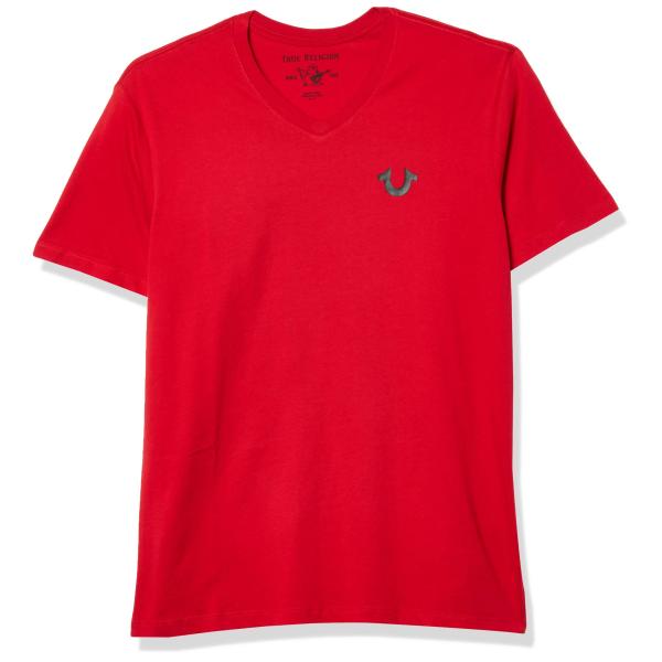 【並行輸入品】True Religion Men's Horseshoe Logo V Neck T...