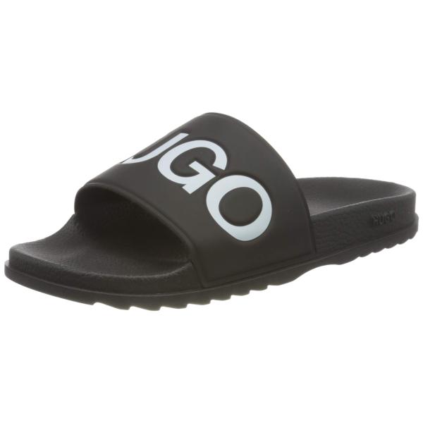 【並行輸入品】[HUGO] [ヒューゴ] サンダル イタリアンメイド ロゴ スライドサンダル 40 ...