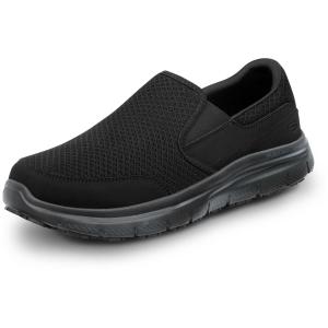 【並行輸入品】Skechers Work Ella Women's Black, Soft Toe, MaxTrax Slip Resist