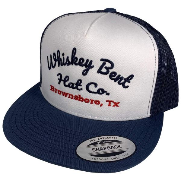 【並行輸入品】Whiskey Bent Hat Co. Conway 調節可能な帽子 (ホワイト/ネ...