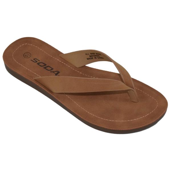 【並行輸入品】Soda Shoes レディース フリップフロップ ベーシック プレーン スリッパ サ...