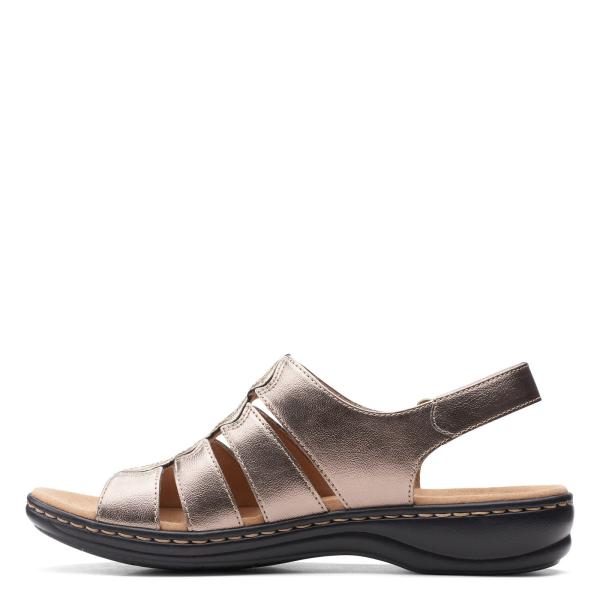 【並行輸入品】Clarks womens Leisa Ruby Flat Sandal, Metal...