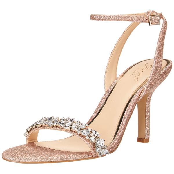 【並行輸入品】Jewel Badgley Mischka レディース 装飾サンダル ヒール付き US...