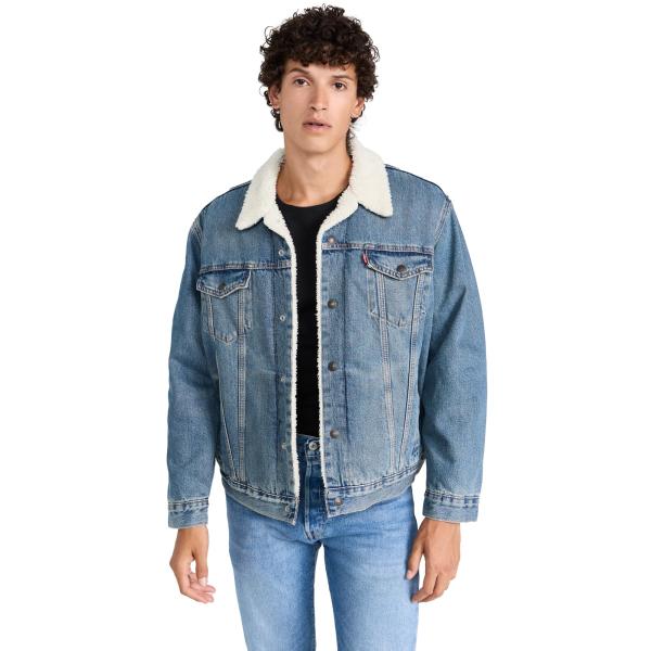 【並行輸入品】Levi's Men's Fable Sherpa Trucker Jacket, F...