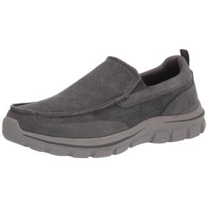 【並行輸入品】Skechers メンズ Palmero Matthis モックトゥ キャンバス スリッポン, チャー。, 11 Skechers