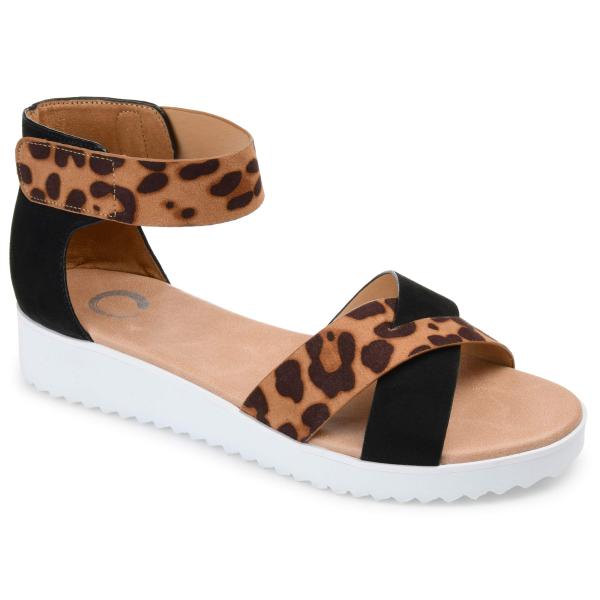 【並行輸入品】Journee Collection レディース ジャワサンダル, レオパード, 24...