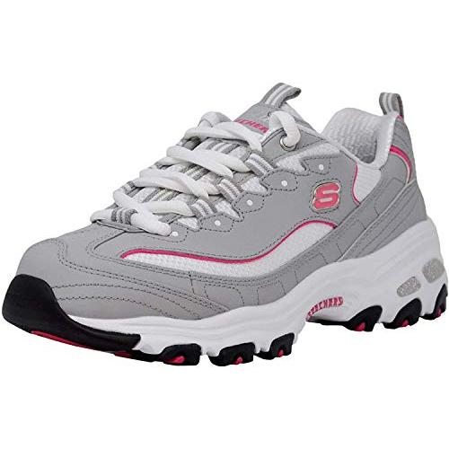 【並行輸入品】Skechers Women's D'Lites Original Grey/Pink...