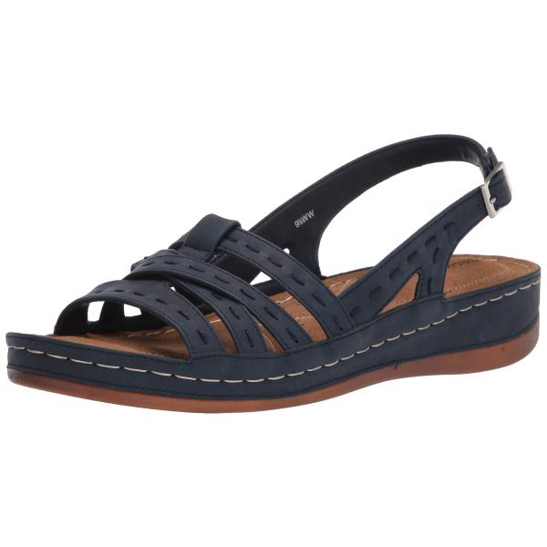 【並行輸入品】Easy Street Women's Sling Back Sandal, Navy...
