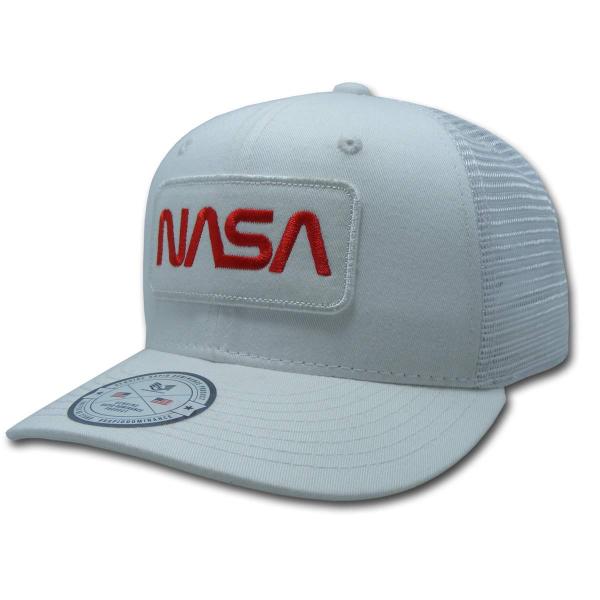 【並行輸入品】Rapid Dominance NASAパッチトラッカーキャップ、ワーム, ホワイト,...