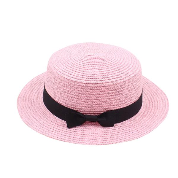 【並行輸入品】レディース 幅広つば 麦わら帽子 2021 夏 旅行ハット リボン付き ビーチ SPF...