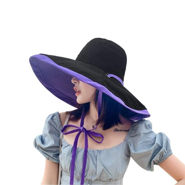 【並行輸入品】Extra Large Brim Beach Reversible Sun Hat W...