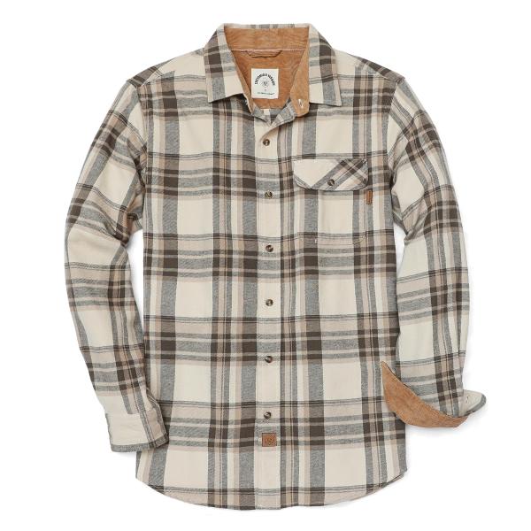 【並行輸入品】Dubinik〓 Mens Flannel Shirts Long Sleeve Fl...
