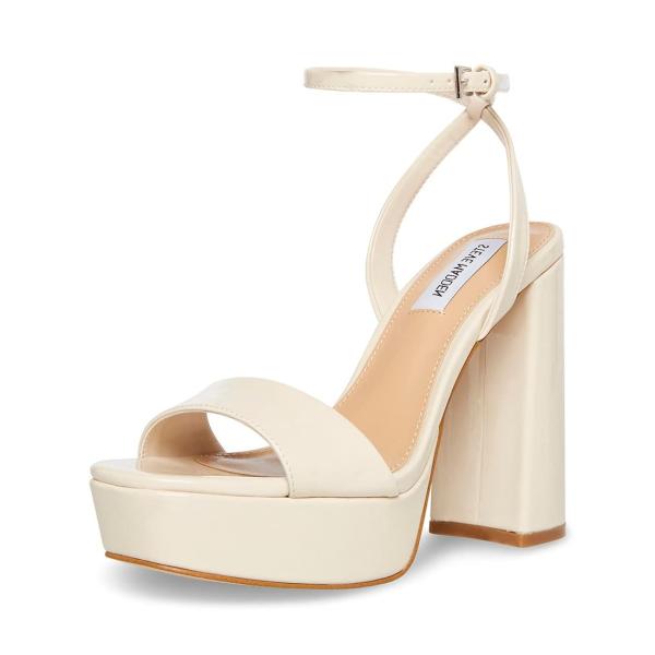 【並行輸入品】Steve Madden レディース Lessa オープントゥ ブロックヒール プラッ...