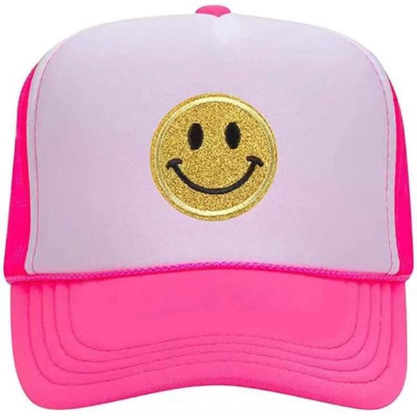 【並行輸入品】Lin Su Fashion Smile Face Sequins Baseball ...