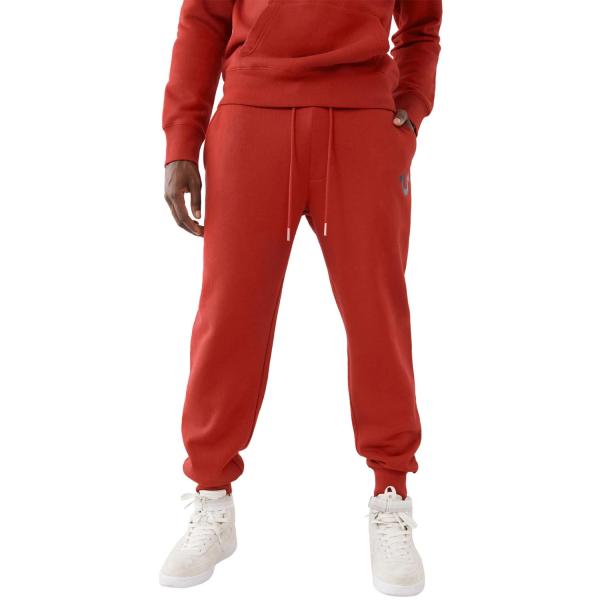 【並行輸入品】True Religion メンズ メタリック ホースシュー ジョガー、トゥルーレッド...