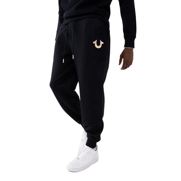 【並行輸入品】True Religion メンズ メタリック ホースシュー ジョガー, ブラック。,...