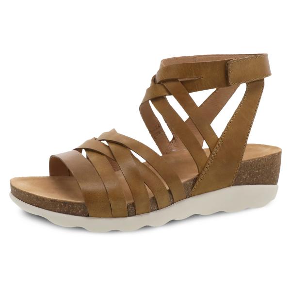 【並行輸入品】Dansko Women's Mirabella Tan Waxy Cork Wedg...