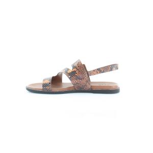 【並行輸入品】Naturalizer レディース ケリー フラットサンダル, オレンジ スネーク, 7 Wide Naturalizer Wom