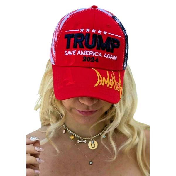 【並行輸入品】Made in USA Donald Trump Hat 2024 Save Amer...