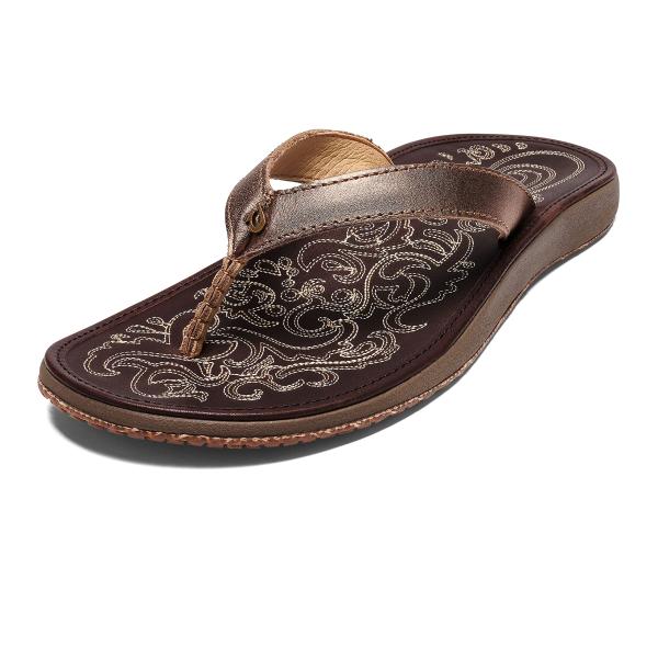【並行輸入品】Women's Paniolo in Bronze/Dark Java OLUKAI ...