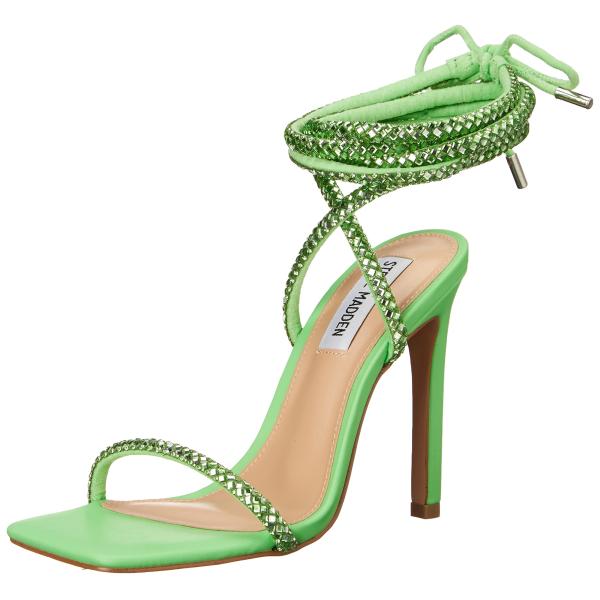 【並行輸入品】Steve Madden レディース Uplift r ヒールサンダル, ライトグリー...
