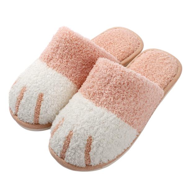 【並行輸入品】Women Cute Cat Paw Slippers Ladies Winter W...