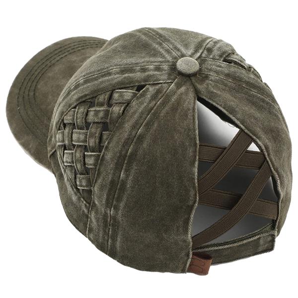 【並行輸入品】Funky Junque Criss Cross Hat Womens Basebal...