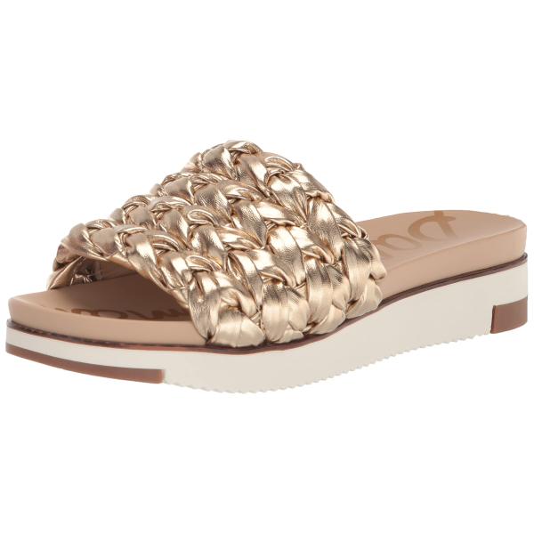 【並行輸入品】Sam Edelman レディース Ainslie サンダル, ゴールドリーフ(Gol...