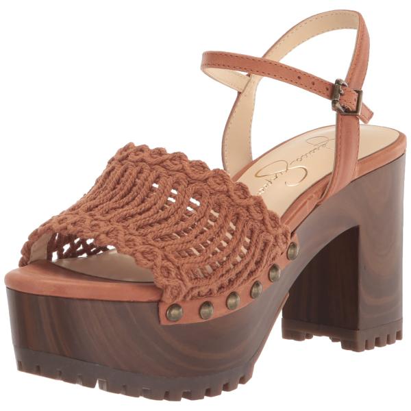 【並行輸入品】Jessica Simpson Timia レディース 織プラットフォーム スリングバ...