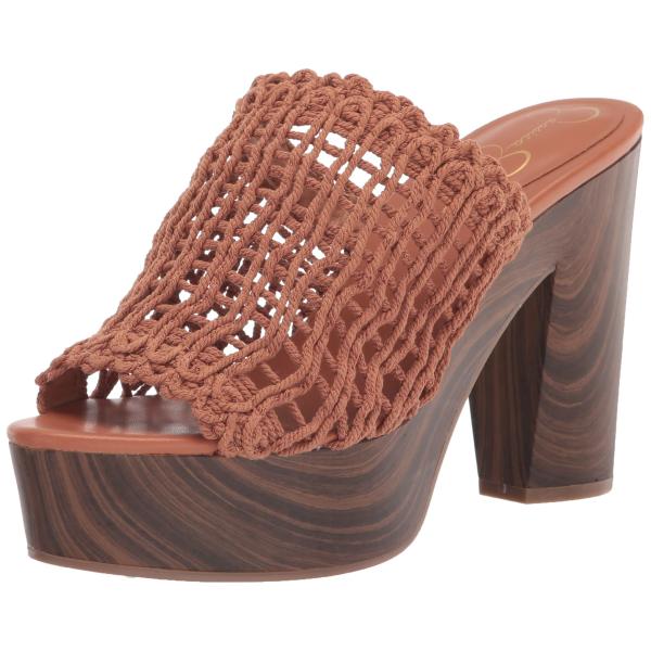 【並行輸入品】Jessica Simpson レディース シェルビー ブロックヒール ヒールサンダル...