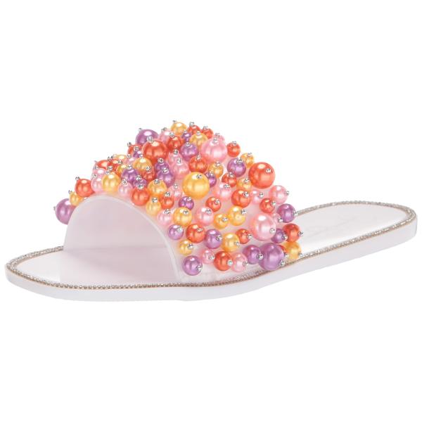 【並行輸入品】Jessica Simpson レディース カシム ゼリー フラット スライド サンダ...