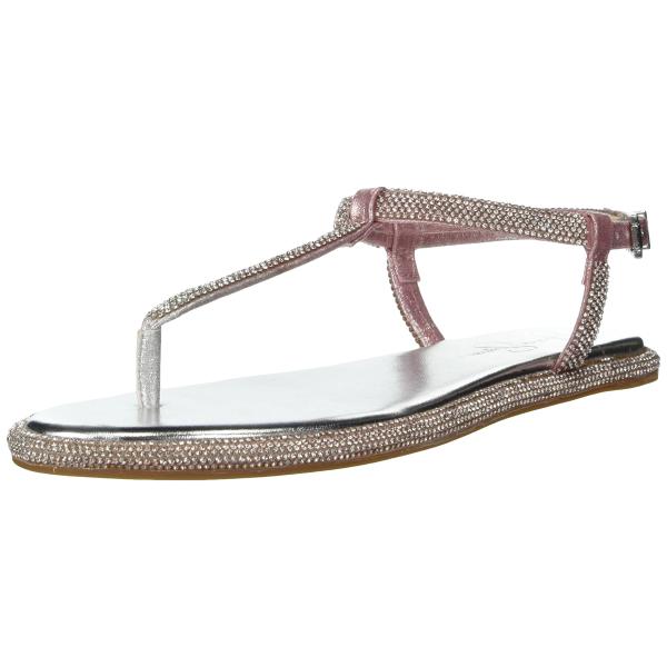 【並行輸入品】Jessica Simpson レディース Oliara Tストラップサンダル フラッ...