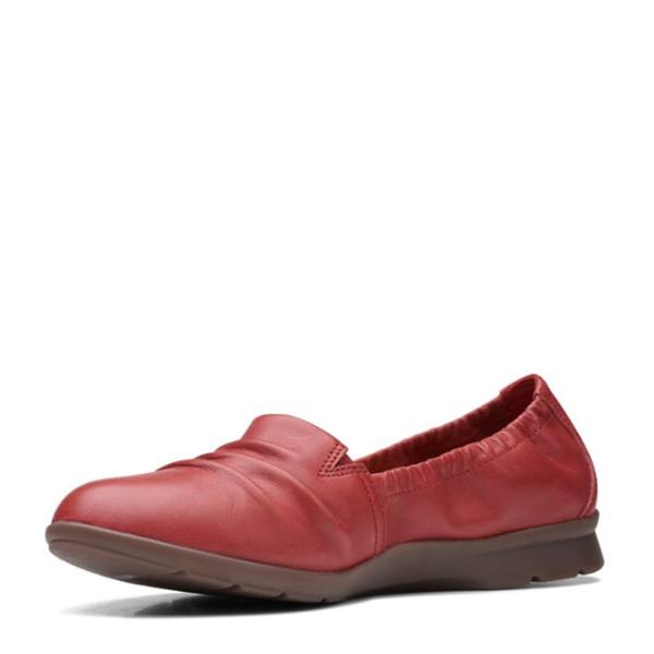 【並行輸入品】Clarks Women's Jenette Ruby Loafer, Red Lea...