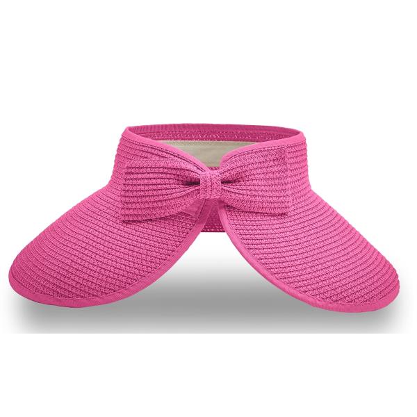 【並行輸入品】Straw Sun Summer Visor for Women, Female Wi...