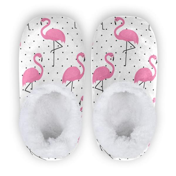 【並行輸入品】CHIFIGNO Pink Flamingo women's Slippers Win...