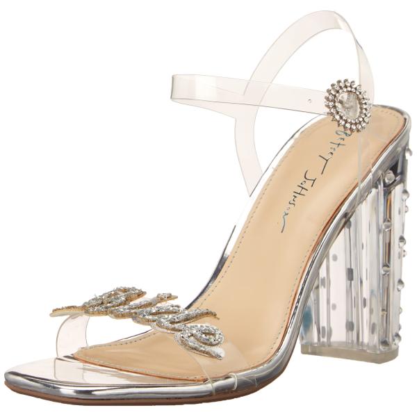【並行輸入品】Betsey Johnson レディース Sb barie ヒールサンダル, シルバー...