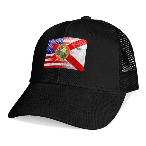 【並行輸入品】Trucker Hat Vintage USA and Florida State F...