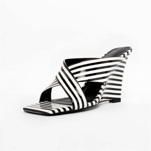 【並行輸入品】女性式坂とスリッパパーティーサンダル女性式ハイヒール TIFGHK Women's Wedge Slippers Party Sa