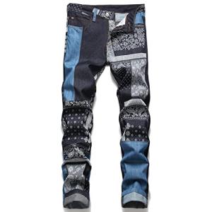 【並行輸入品】メンズコットンジーンズファッショ...の詳細画像1