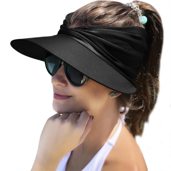 【並行輸入品】Muryobao Womens Sun Visor Hat Wide Brim Sum...