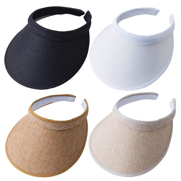 【並行輸入品】MULIMU 4 Pack Women Wide Brim Sun Visor UV ...