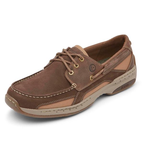 【並行輸入品】Dunham Men's Captain Boat Shoe, Java, 9 Wid...