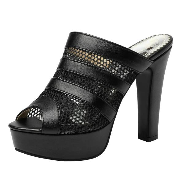 【並行輸入品】BEAUPAS Women's Platform High Heel Peep Toe...