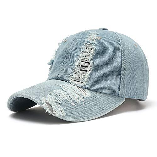 【並行輸入品】Vintage Distressed Jean Hat, Light Acid Was...