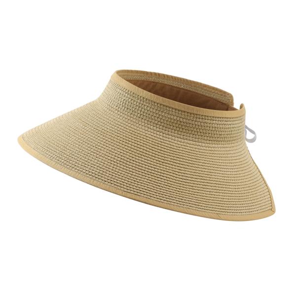 【並行輸入品】Home Prefer Women&apos;s Straw Sun Hat UPF50+ Wi...