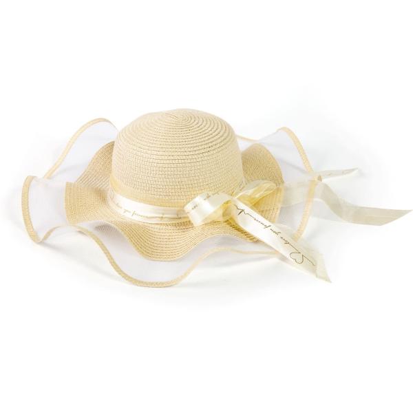 【並行輸入品】Women's Sun Straw hat Foldable Soft hat Sum...