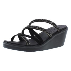 【並行輸入品】Skechers レディース Cali Rumble On Night Out サンダル, ブラック, 24 Skechers