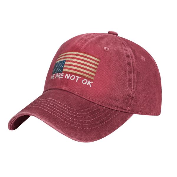 【並行輸入品】Upside Down Flag Hat We are Not Ok Hat for ...